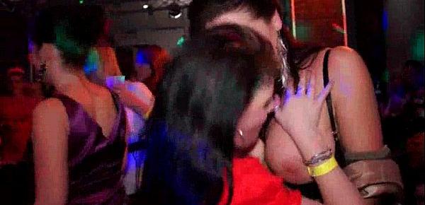  Hot busty sluts dances at party